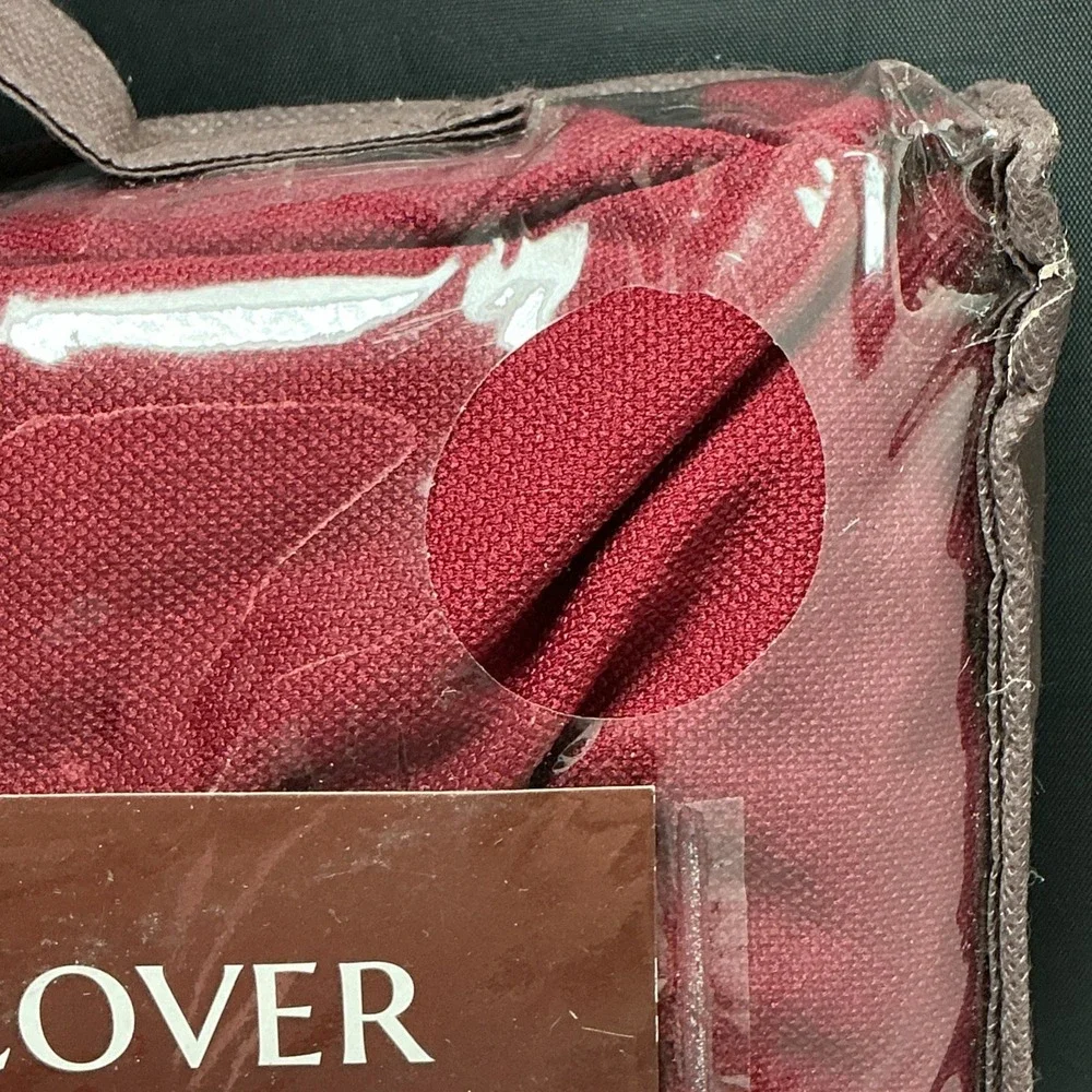New Dawson Collection Burgundy Stretch Twill Armchair Slipcover Fits to 43